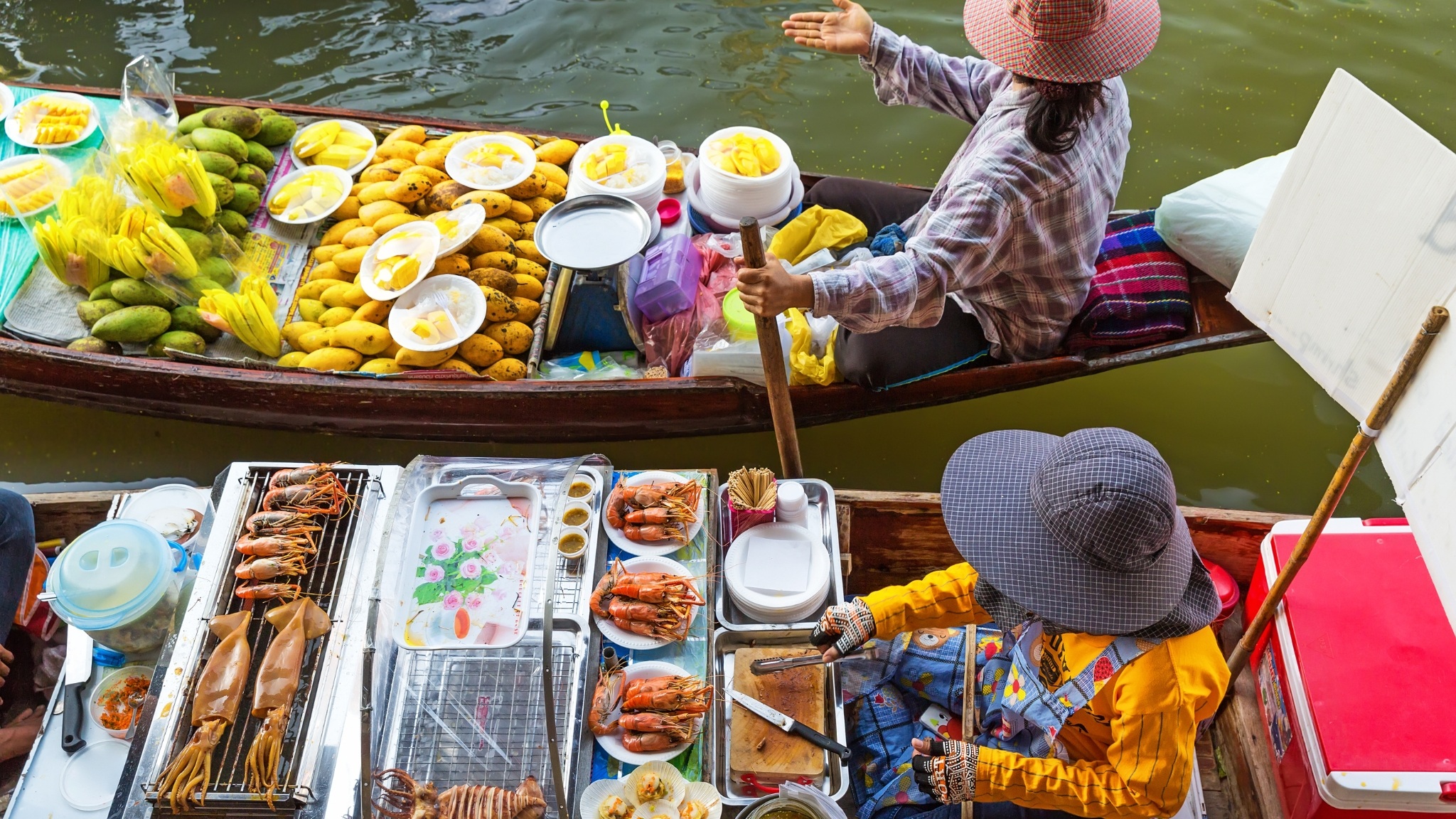 Day 15 Witness Colorful Boats And Busy Stalls At Damnoen Saduak Floating Market