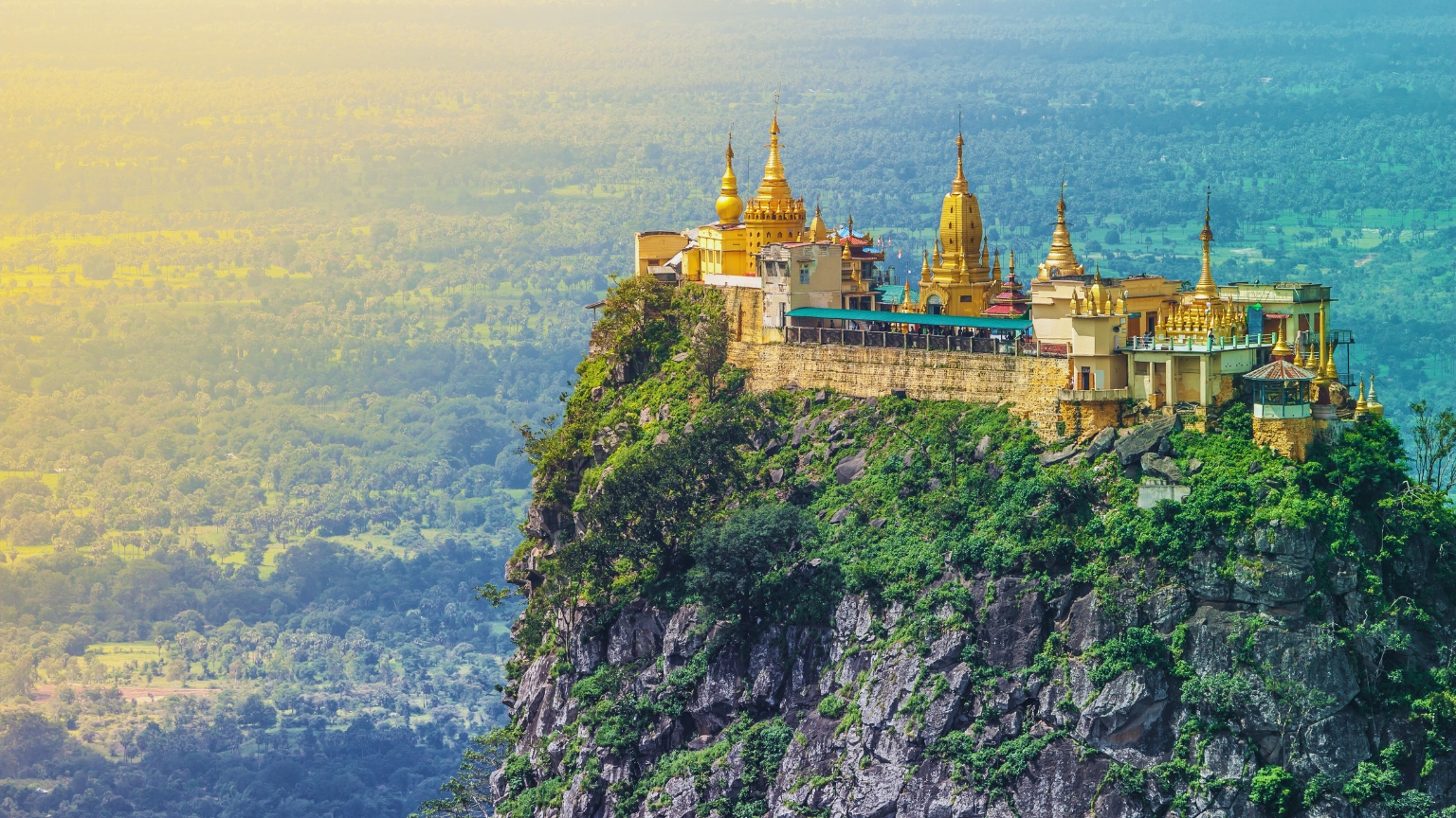 Day 13 Climb To The Dramatic Popa Taungkalat Shrine Perched Atop A Volcanic Rock