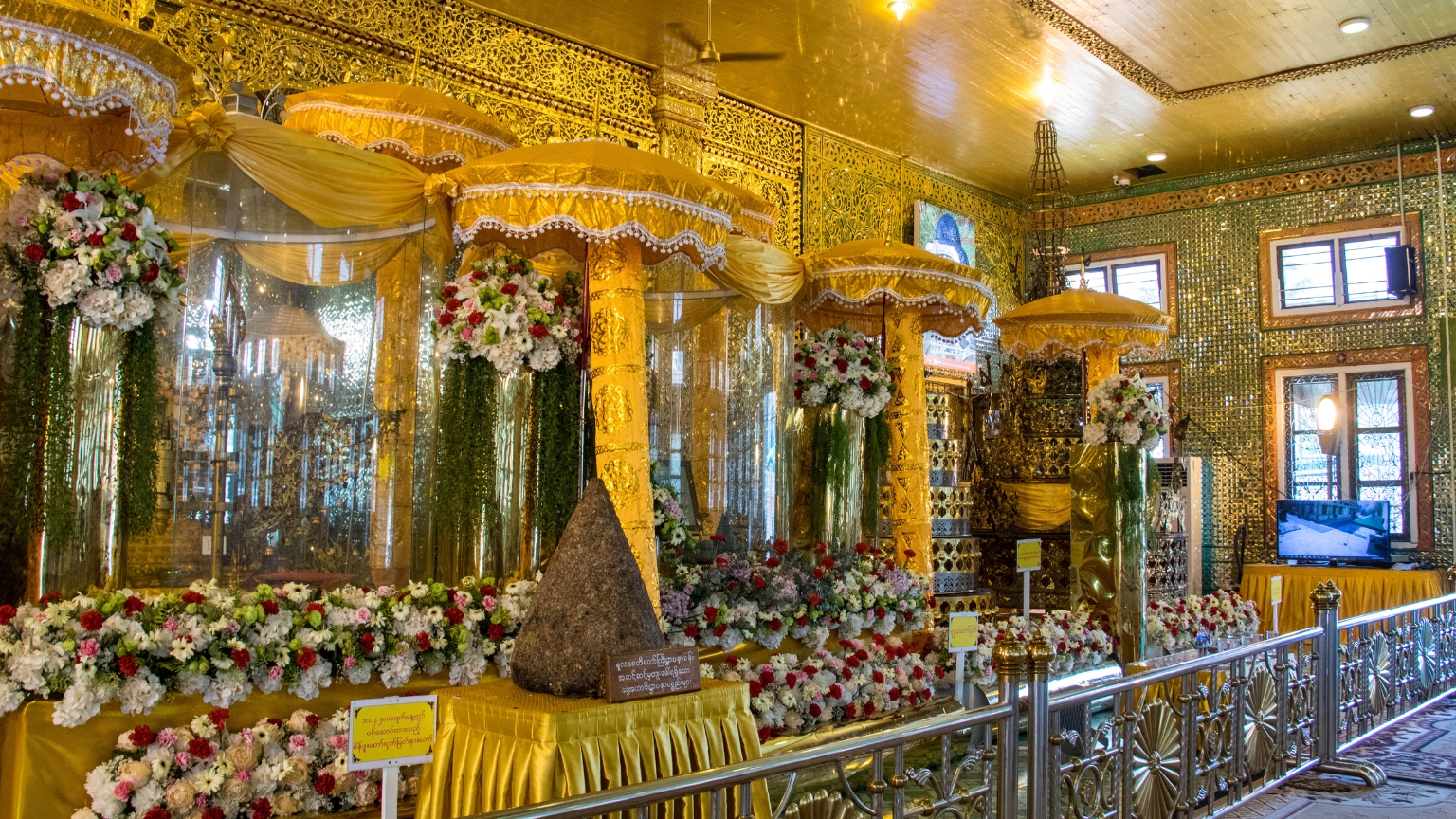 Day 1 Visit Botahtaung Pagoda And Admire Its Golden Interior Walkway