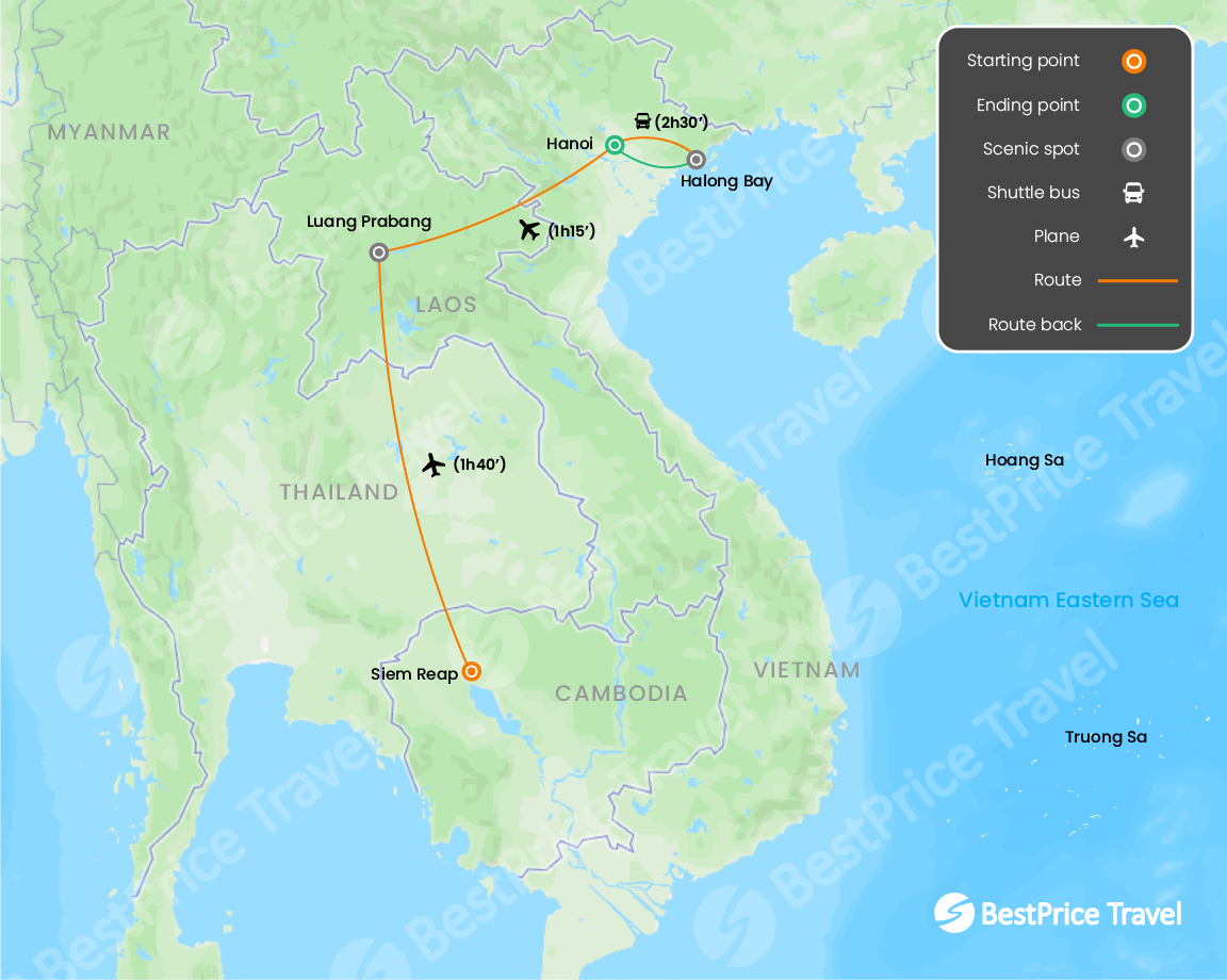 A Glimpse Of Vietnam Cambodia Laos 10 Days