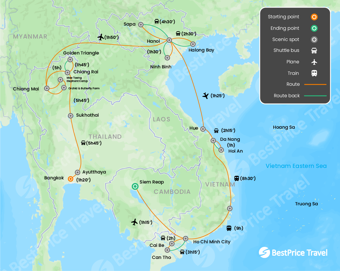 4 Weeks In Thailand, Vietnam And Cambodia