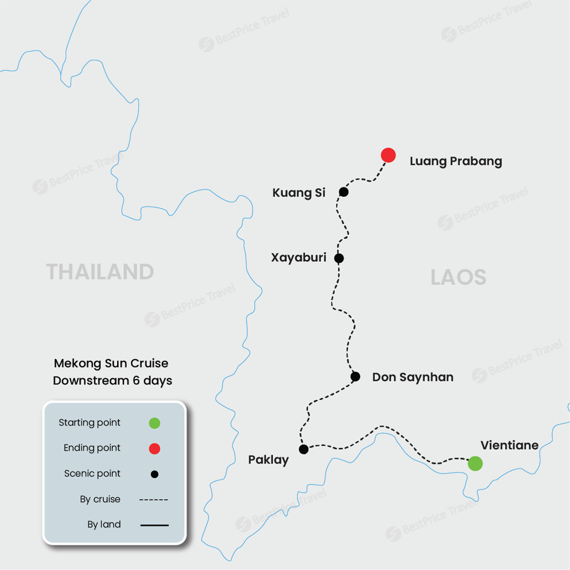 Mekong Sun Cruise 6 days: Impressions of the Mekong Map
