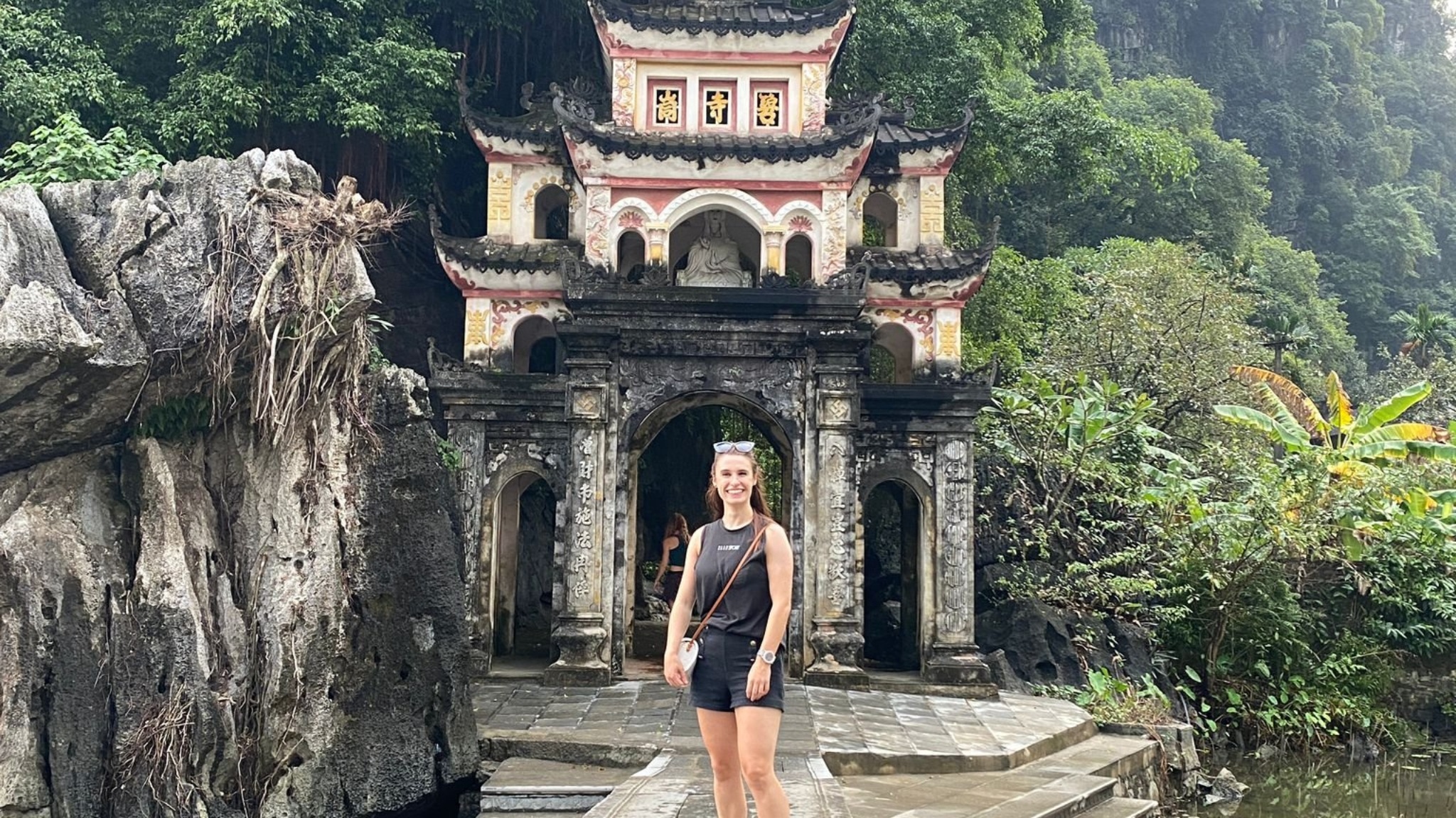 Day 3 Bich Dong Pagoda Nestles Against A Dramatic Limestone Cliff