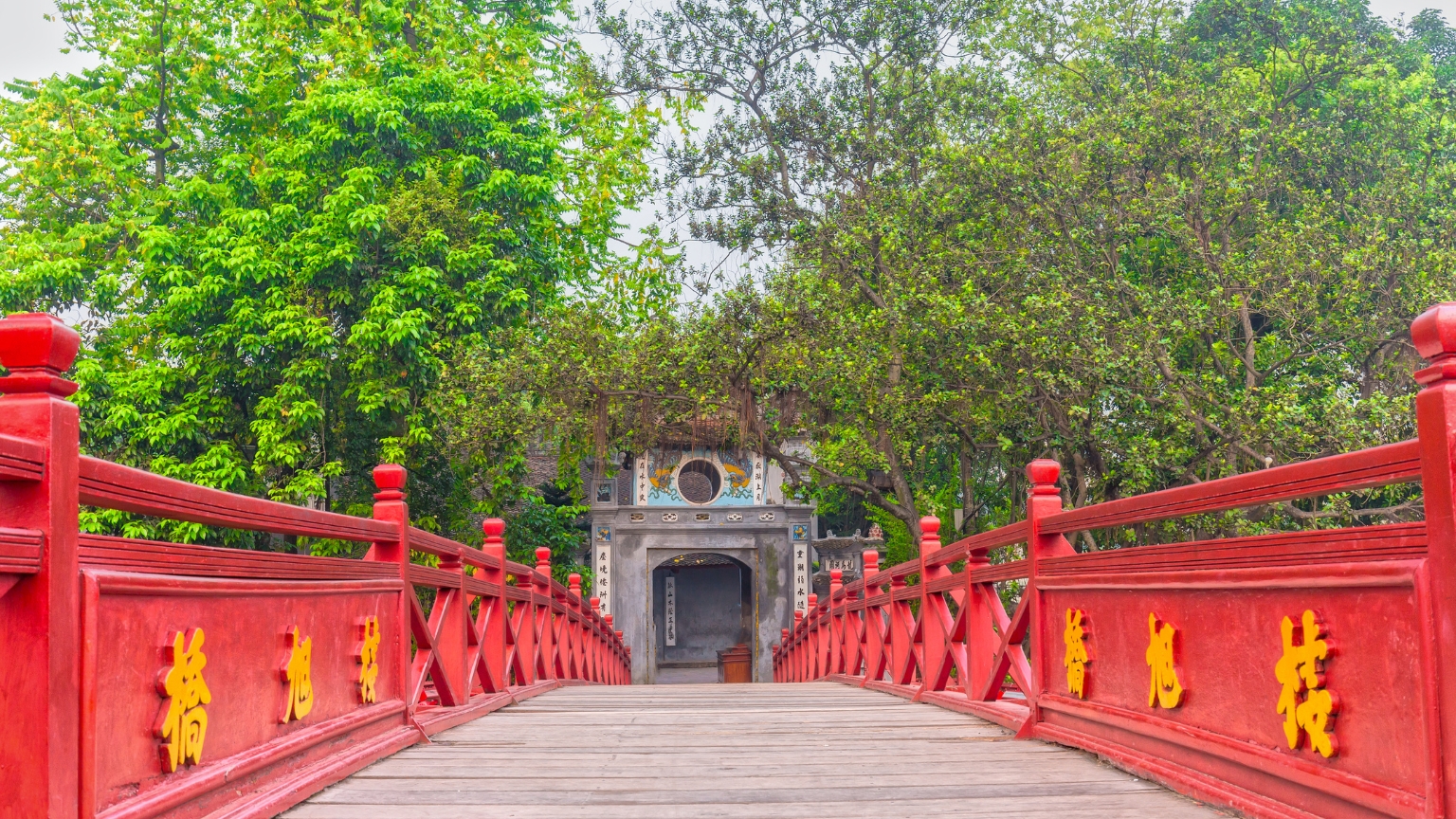 Day 2 Visit Ngoc Son Temple On A Peaceful Lake
