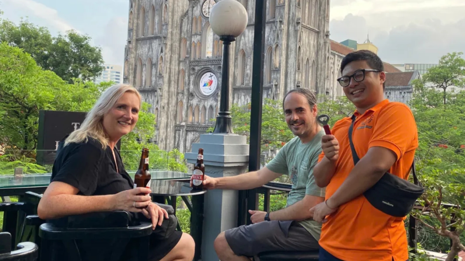 Enjoy A Drink Before Hopping On A Vespa Ride