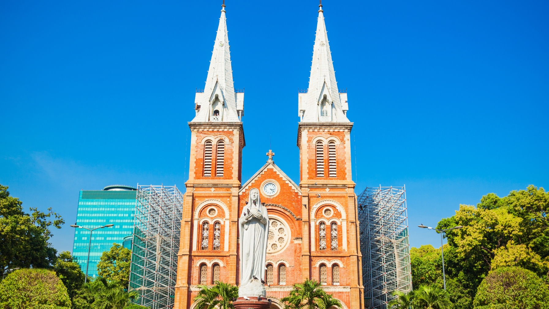 Day 11 Stand Before The Iconic Saigon Notre Dame Cathedral