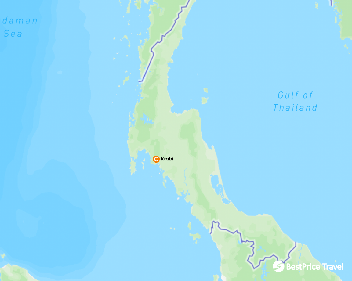Krabi Beach Extension 4 days Map
