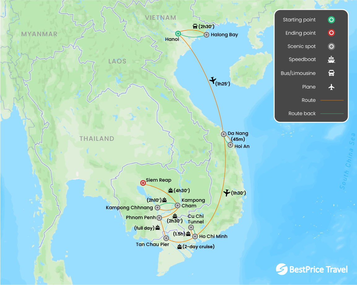 Trip map